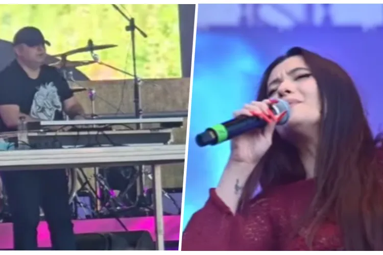 DJ Tișe a împărțit scena cu Erika Isac! Șeful Consiliului Județean și interpreta piesei Macarena au încins atmosfera la inaugurarea Turda Arena