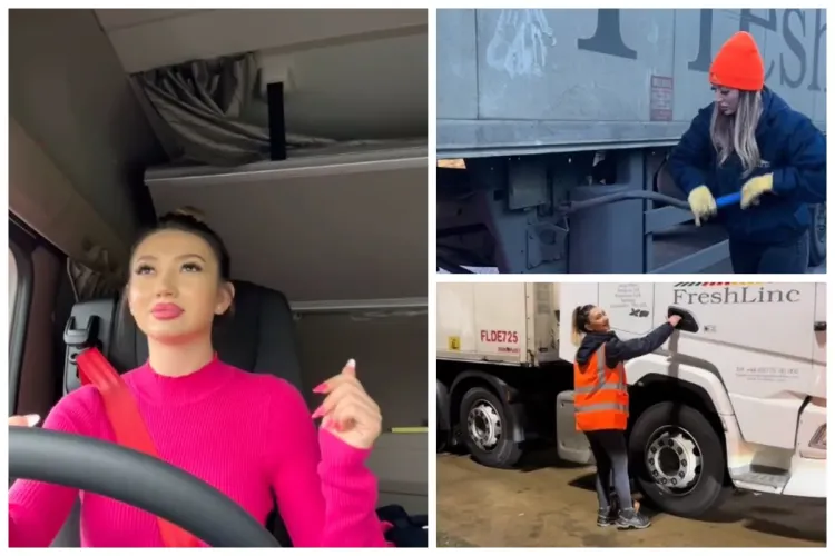 Ardeleanca din Anglia în fața căreia „își scot pălăria” cam toți colegii de breaslă. Flavia conduce un camion de marfă de 40 de tone 