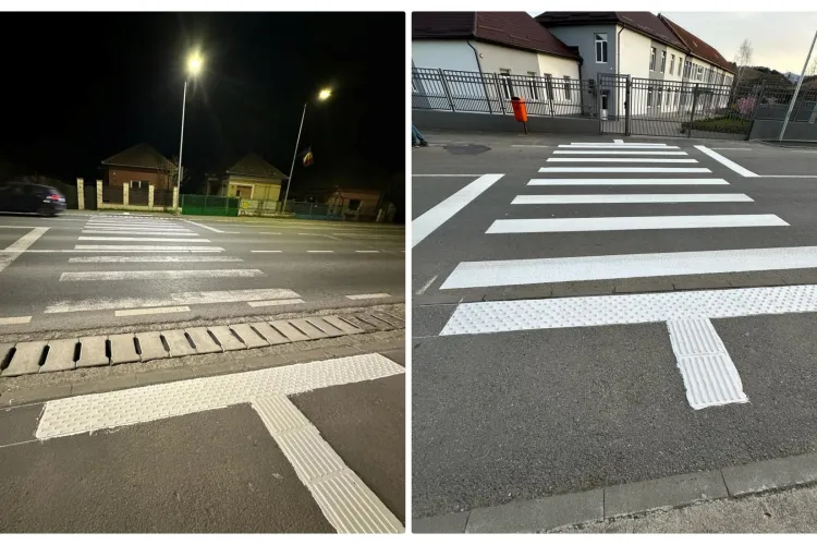 Investiție simplă, dar necesară la toate trecerile de pietoni din Florești - FOTO