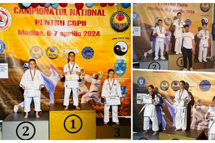 Clujul câștigă 10 medalii la Campionatul Național de Karate pentru copii - FOTO