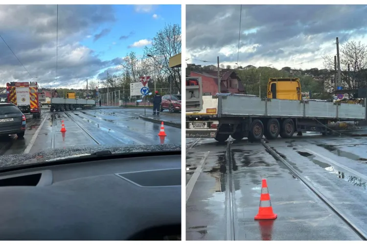 Un ”profesionist” a blocat traficul pe strada Oașului - FOTO