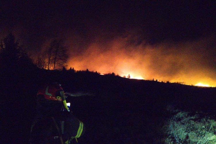 14 incendii de vegetație, în ultimele 24 de ore la Cluj! Nu-i sperie pe clujeni amenzile usturătoare
