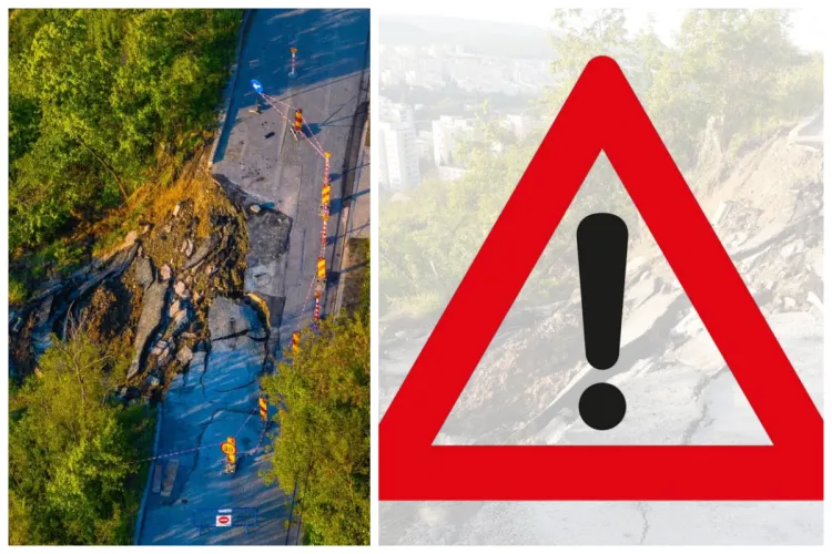 Prefectura a declarat stare de ALERTĂ pe strada din Cluj-Napoca care s-a surpat! Localnicii riscă să rămână fără apă sau gaze