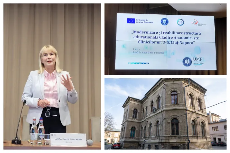 Anatomia UMF, clădire emblematică a Clujului, va fi reabilitată cu 11 mil. de euro! Anca Buzoianu: „E nucleul pe care s-a dezvoltat universitatea noastră”