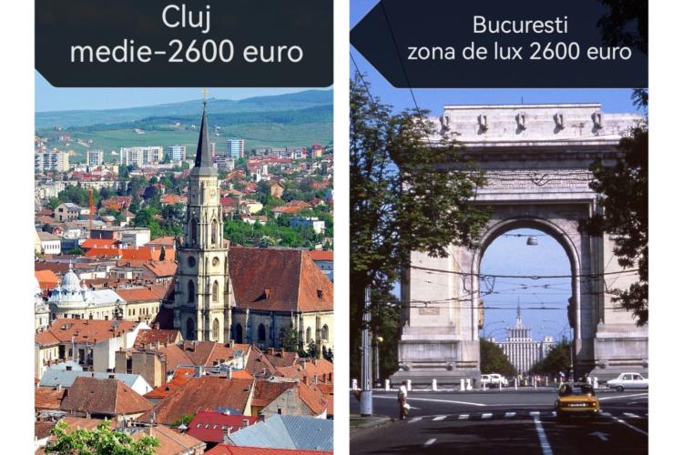 Un apartament în Cluj costă, în medie, cât unul din zona de lux a Bucureștiului. Prețul pe mp este în continuare cel mai mare din țară