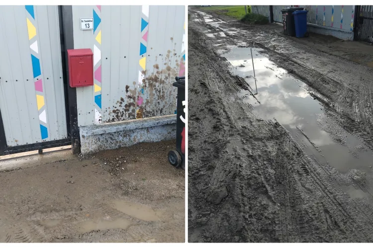 Așa arată o stradă din Gilău după ce s-a lucrat haotic: ”Nu mai putem suporta” - FOTO