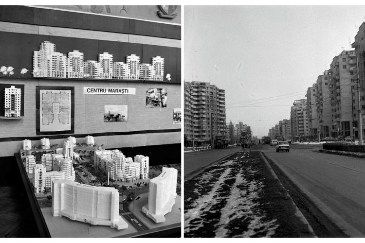 Fotografii de arhivă cu cartierul Mărăști în anii 80. Comuniștii au exagerat cu densitatea de blocuri, dar era nevoie de ele - FOTO