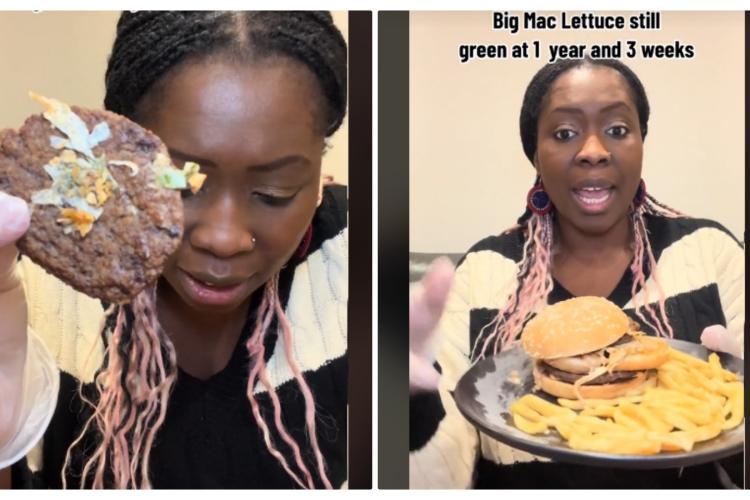 Cum arată un Big Mac de la McDonald's, după un an de stat afară. Salata era tot verde, ca în prima zi! Mai mănânci așa ceva? - VIDEO