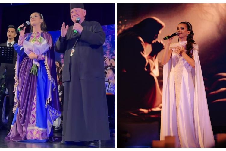 Preoții clujeni sunt furioși pe Georgiana Lobonț, după ce a apărut într-o rochie care seamănă cu veșmintele bisericești - FOTO și VIDEO