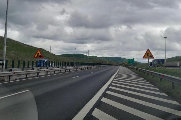 Trafic restricționat pe Autostrada Sebeș-Turda. Se circulă cu limite de viteză 