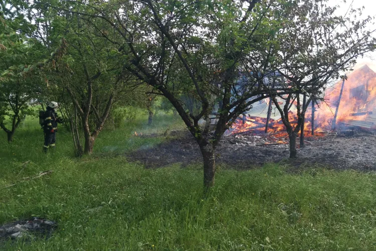 Cluj: O cabană a fost curprinsă de flăcări în Dâmbul Rotund! Trei autospeciale intervin la fața locului