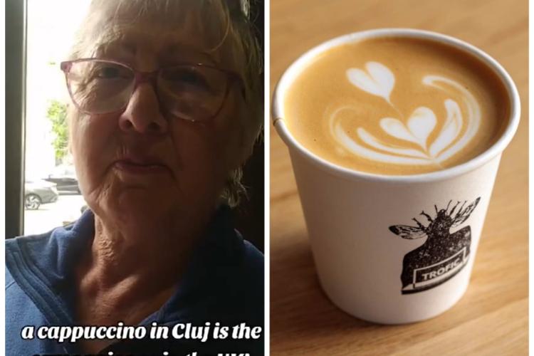 Englezoaică șocată de cât de mult a trebuit să plătească pe o cafea la Cluj: ”E același preț ca în Marea Britanie!”-VIDEO