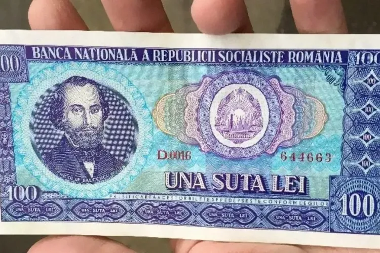 Cu cât se vinde acum o bancnotă de 100 de lei cu chipul lui Bălcescu 