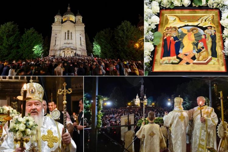 Mii de clujeni au luat Lumină! Slujba din Noaptea de Înviere (2024) la Catedrala Mitropolitană din Cluj-Napoca. Hristos a Înviat - FOTO și VIDEO