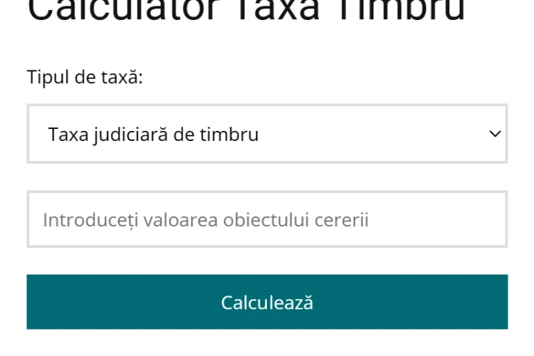 Vrei să intentezi un proces, dar te sperie taxa de timbru? Acum o poți calcula singur cu calculatorul de taxe de timbru, ca să știi exact cât te costă