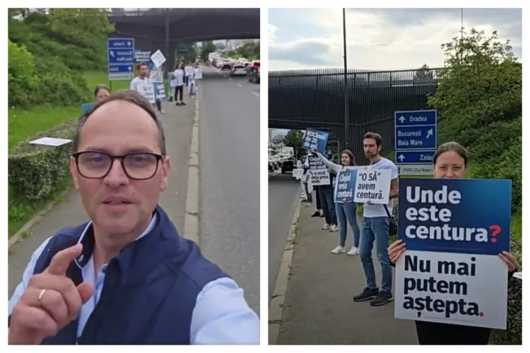 USR, alături de șoferi în traficul infernal de la nodul N! Viorel Băltărețu, candidat la Primăria Cluj: „Facem centura în 4 ani” - VIDEO(P)
