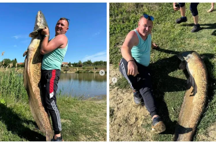 Record! A prins cel mai mare somn din vestul României. Reușita unui pescar este legendară - FOTO