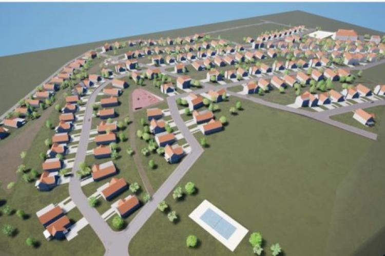 Cartier uriaș de locuințe plănuit în apropiere de Cluj-Napoca! Proiectul imens prevede peste 150 de case 