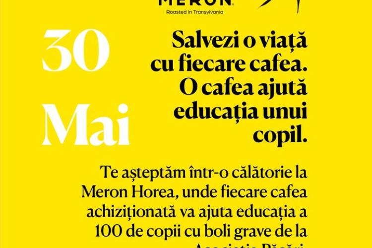 Dacă ești din Cluj, nu ai cum să stai deoparte! Cumpără o cafea și banii vor fi folosiți pentru educația a 100 de copii cu boli grave