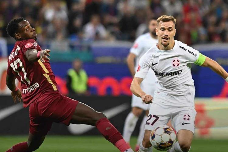 FCSB - CFR Cluj 0-1. Noii campioni ai României nu le-au oferit un prilej de bucurie în plus celor 54.673 de spectatori adunați pe Arena Națională