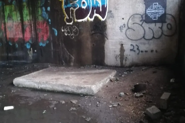 Podul ”nepăsării” se află la Cluj! Mizerie de nedescris sub podul din Mărăști. Peste drum, la privat, totul strălucește ! FOTO