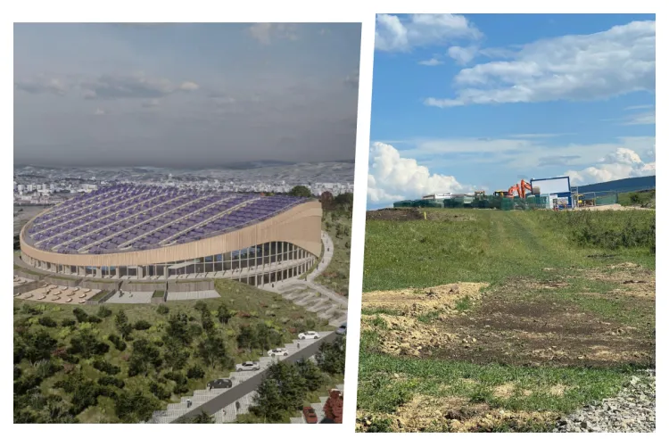 Pe 9 mai Boc declara că a început construcția bazinului din Borhanci. Clujean: „De atunci, buldozerele nu s-au mai mișcat!”