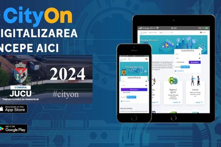 Locuitorii din Jucu au de astăzi una dintre cele mai moderne aplicații-CityOn pentru plata online a taxelor/ Pot accesa și documente 