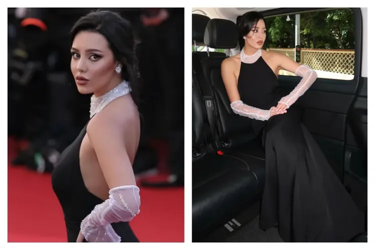 Ținuta cu care o studentă la Drept din Cluj a întors toate privirile pe covorul roșu de la Cannes. Top modelul a avut o apariție rafinată - VIDEO