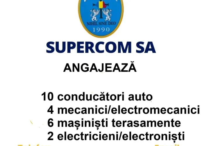 Supercom, compania care are grijă de curațenia Clujului, are disponibile 22 de posturi de șoferi, mecanici,mașiniști și electricieni- Vezi cerințele