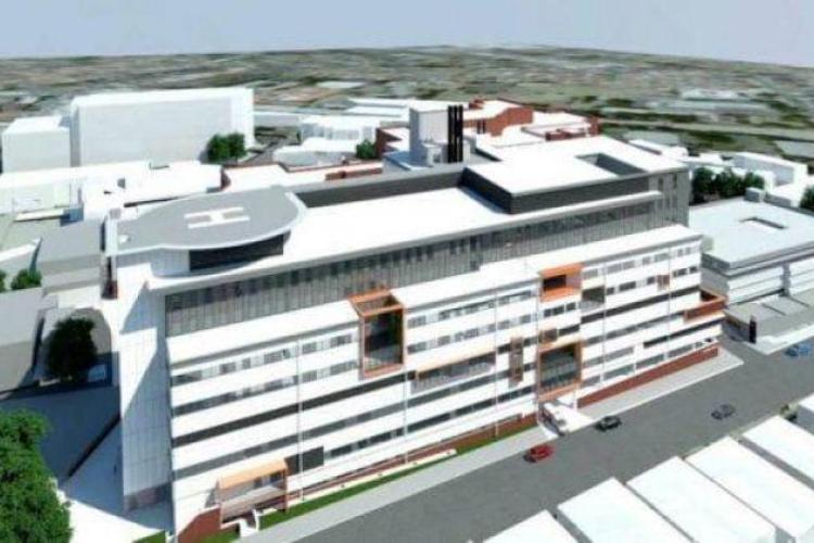 Licitație MAMUT pentru Spitalul Regional de Urgență Cluj. S-a scos pe SEAP pachetul doi de lucrări, în valoare de 400 milioane de euro