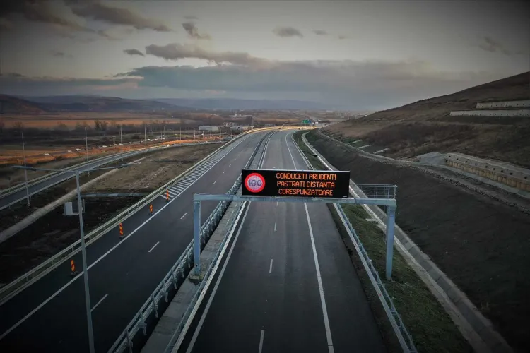 Atenție șoferi, noi restricții de circulație pe Autostrada Transilvania! Circulați cu viteză redusă