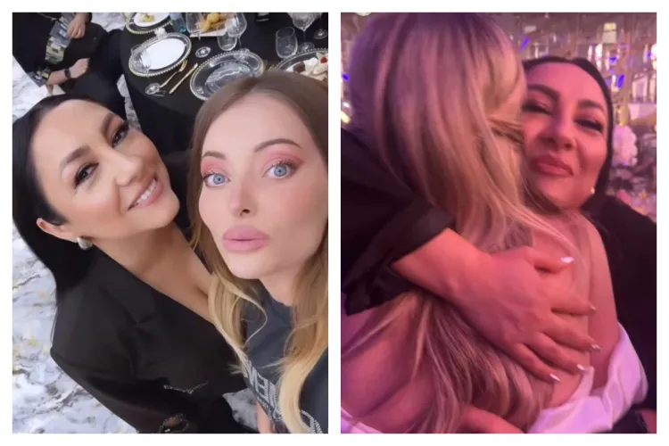 Andra și Delia, împreună la nunta de poveste a prezentatoarei PRO TV, clujeanca Roxana Hulpe. Soția lui Măruță a optat pentru o ținută comodă- FOTO