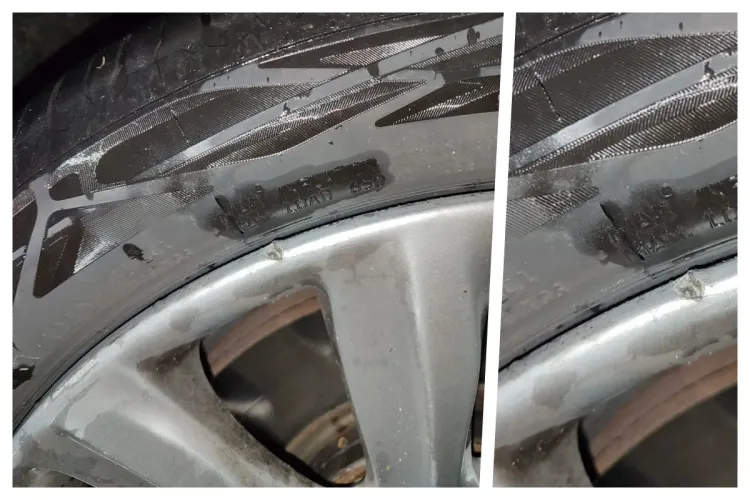 Și-a tăiat cauciucul într-o groapă din Observator. Reacția clujeanului este hilară: „Las revolutu mai jos să sponsorizeze Boc” 