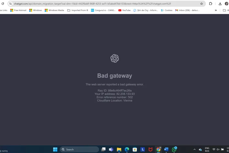 A picat chat GPT, astăzi 4 iunie 2024 - platforma are probleme în toată lumea. Utilizatorii din România au și ei dificultăți să o acceseze