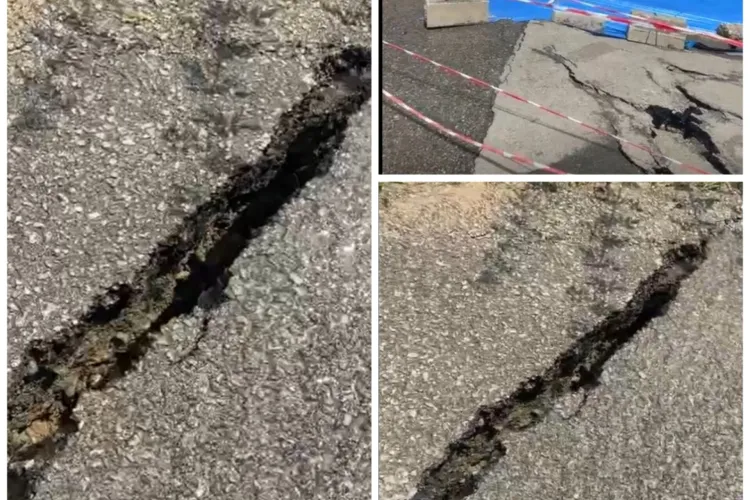 O bucată URIAȘĂ din strada Uliului din Cluj-Napoca S-A DESPRINS azi, la prânz. Imagini VIDEO ÎNFRICOȘĂTOARE cu strada ce se prăbușește 