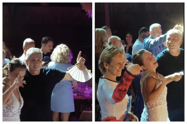 Dan Petrescu a fost sufletul petrecerii la nunta fiicei sale, Rebecca: „Sunt un tată tinerel, am o fată topmodel” - VIDEO