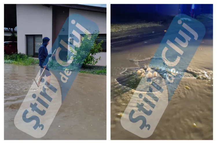 E dezastru într-o comună din Cluj. Canalizarea refulează la fiecare ploaie, oamenii au ajuns în pragul disperării: Călcăm în aceste dejecții, insuportabil
