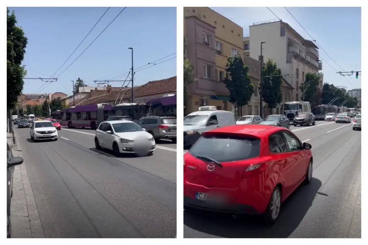 Traficul din Cluj a încremenit din cauza accidentelor: „Coloană până pe Moților”/„Coada e până pe Calea Florești”-VIDEO