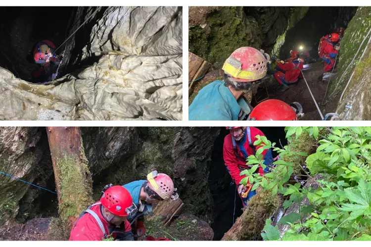 Amplu exercițiu de salvare din peșteră, la Cluj: A durat peste 12 ore și s-au implicat 23 de persoane! - FOTO/VIDEO
