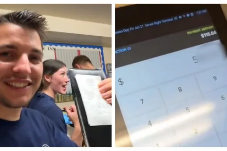 Un student român a primit o sumă uriașă bacșiș în prima sa zi de lucru din SUA: ,,Am doborât recordul restaurantului”