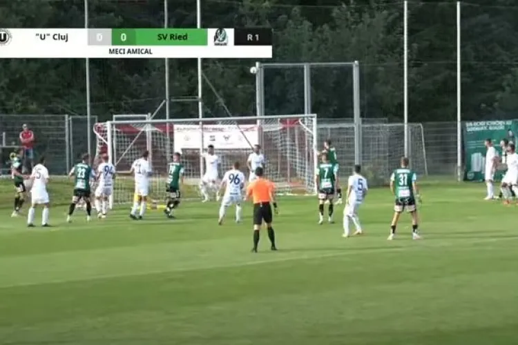 REZUMAT VIDEO U Cluj - SV Ried 1-1. Adel Bettaieb a înscris primul său gol pentru ”studenți”