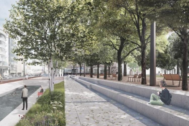 „Avem nevoie de soluții bazate pe natură, cu vegetație, nu beton”. Civicii clujeni îngrijorați de intervenția la Parcul I.L. Caragiale