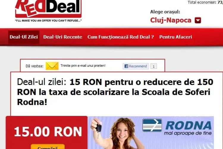 Deal-ul zilei: Cu doar 15 lei, beneficiati de o reducere de 150 de lei, pentru a face scoala de soferi (P)