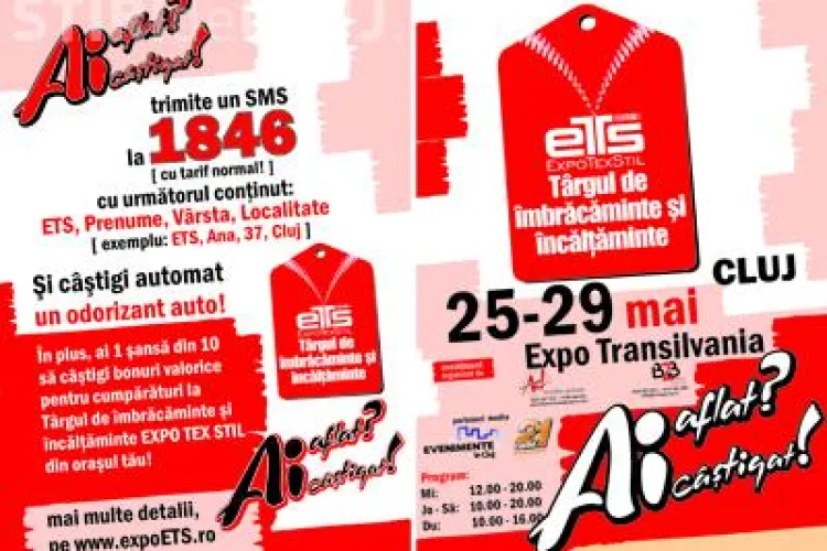 Targ de imbracaminte si incaltaminte Expo Texstil la Expo Transilvania, in perioada 25-29 mai