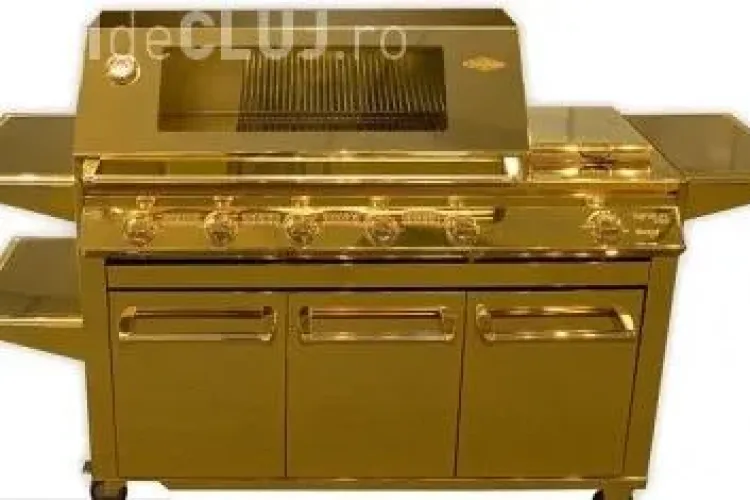 Cel mai scump gratar din lume e placat cu aur FOTO