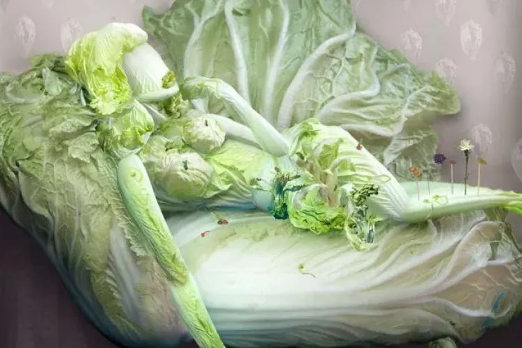 Sculpturi incredibile facute din varza - FOTO