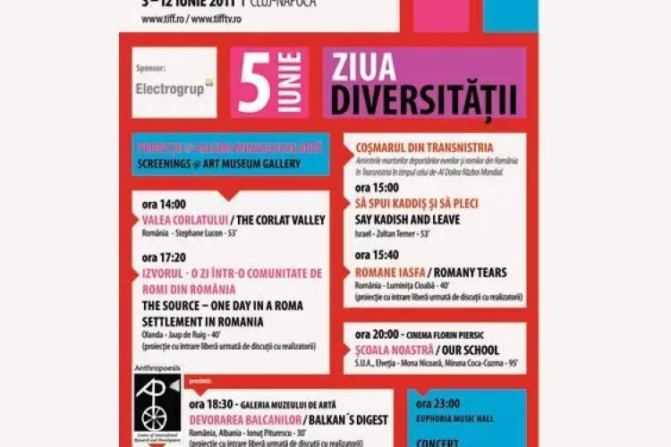 TIFF CLUJ: Ziua Diversitatii in 5 iunie