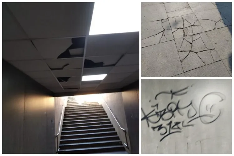 Pasajul subteran de la gara din Cluj arată complet deplorabil! Locul s-a transformat într-un focar de infecție: ,,Mirosul este de nedescris” - FOTO 