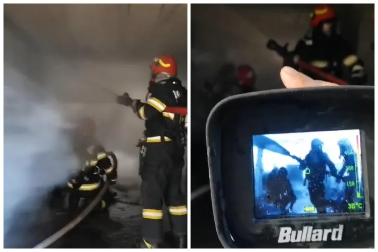 Incendiu în Baciu! Zece mașinuțe electrice de golf au fost cuprinse de flăcări. De la ce a pornit focul 