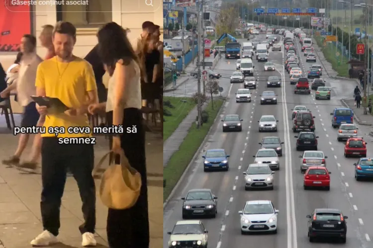 Clujenii au umor! Un tânăr strânge semnături pentru construirea unui zid între Cluj-Napoca și Florești. VIDEO